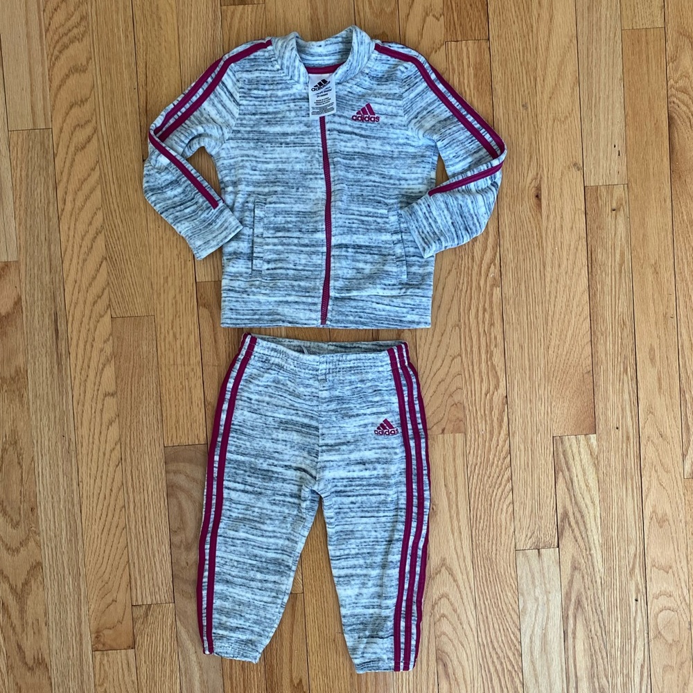 Adidas Velour Track Suit - sz 24M